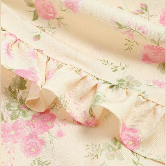 CIDER Floral One Shoulder Ruffle Mini Dress Small - Picture 10 of 11